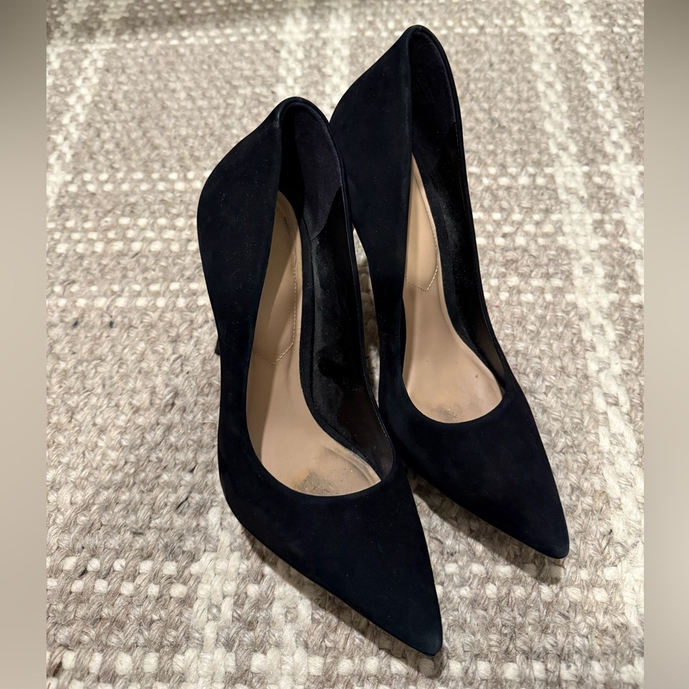 Aldo Classic Black Suede Heels